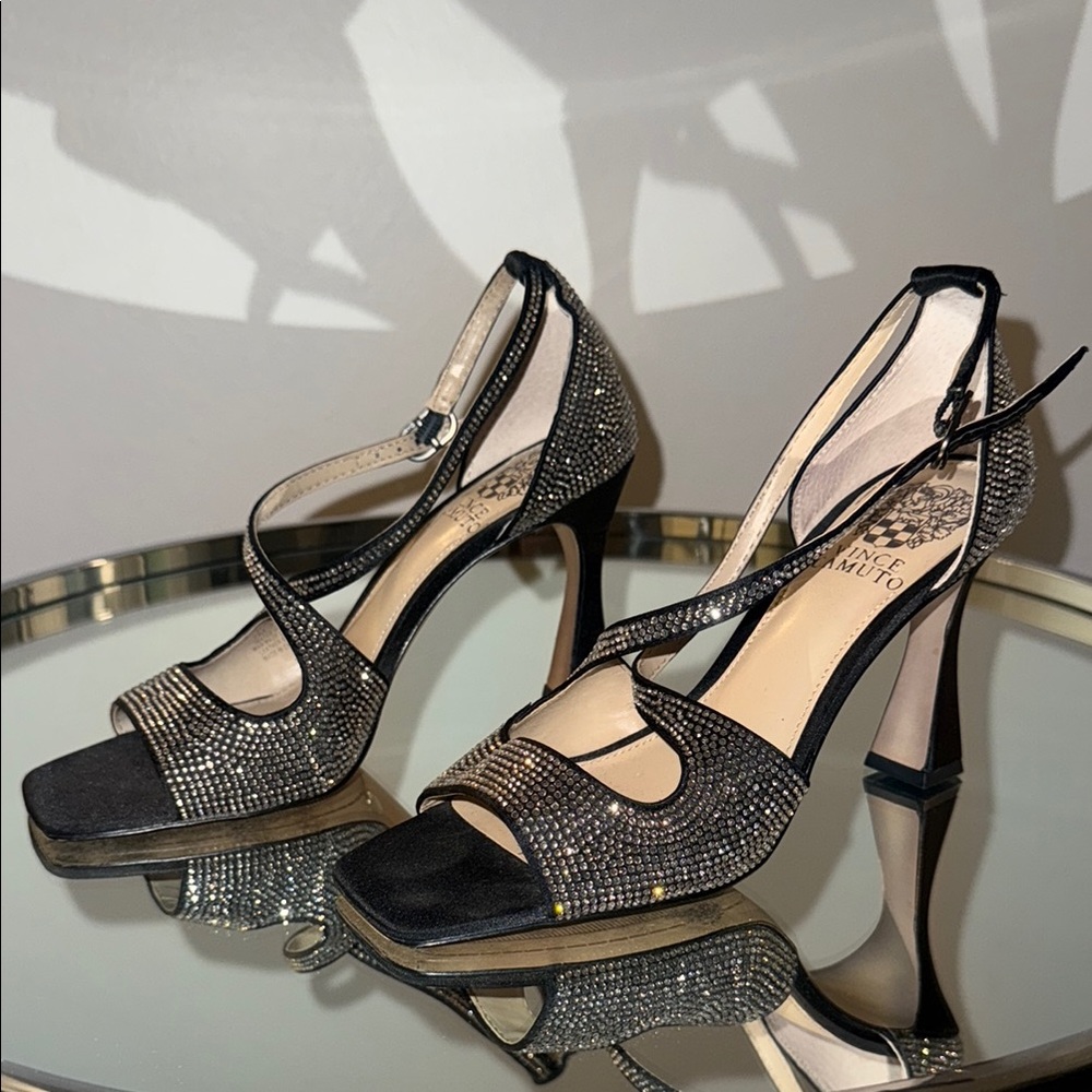 Vince Camuto Black Heels with Mary Jane Strap